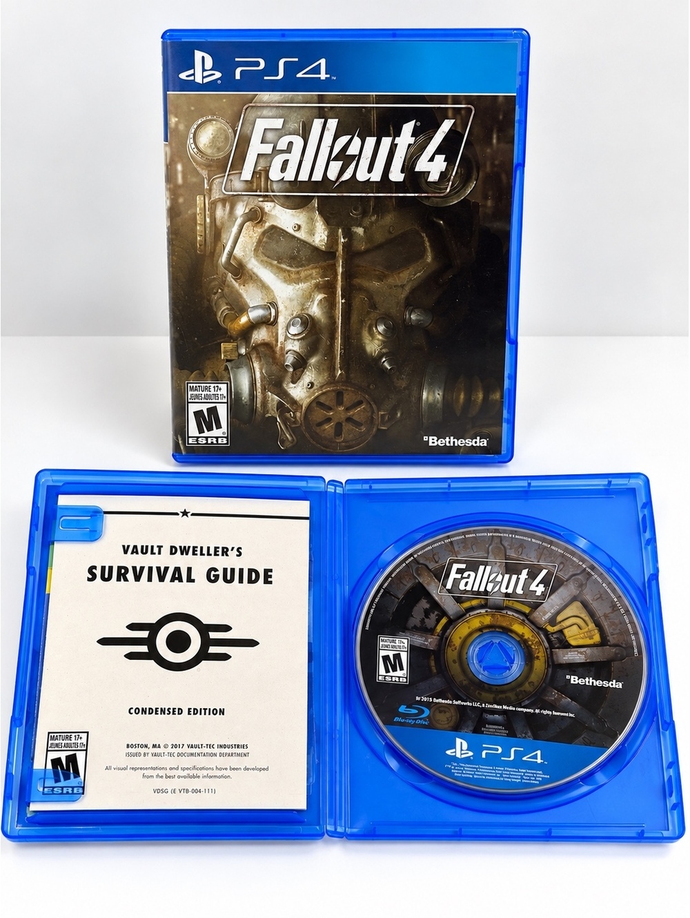Fallout 4 PS4 PlayStation 4 Bethesda CIB Complete Survival Guide Great Condition
